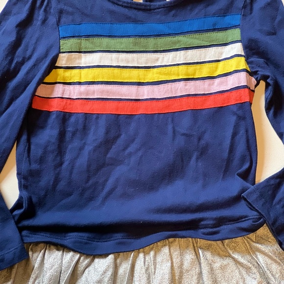 Mini Boden Girls Fun Jersey Woven Dress For Girls - Picture 5 of 7